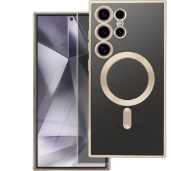 Futerał ELECTRO MAG COVER kompatybilny z MagSafe do SAMSUNG S25 Edge złoty