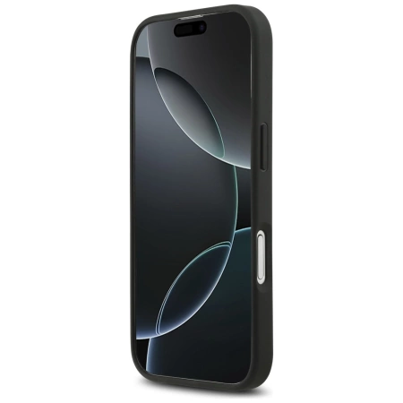 Mercedes Leder Large Laurel Leave MagSafe Case für iPhone 17 - Schwarz