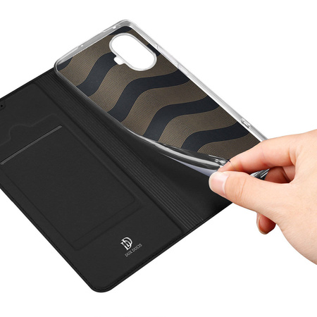 Dux Ducis Skin Pro Case for Realme 10 Pro Flip Card Wallet Stand Black