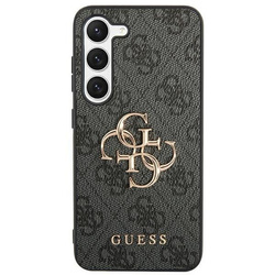 Oryginalne Etui GUESS Hardcase GUHCS24M4GMGGR do Samsung S24 Plus (Leather 4G Metal Logo / czarny)