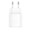 Ładowarka Sieciowa 25W PD 1xUSB-C + Kabel USB-C/USB-C Jellico EU25 biała