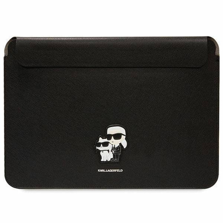 Karl Lagerfeld Sleeve KLCS14SAKCPMK 14&quot; black/black Saffiano Karl&amp;Choupette