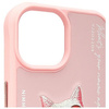 Nimmy etui iPhone 15 6.1" różowy/pink     Glasses Cool Cat
