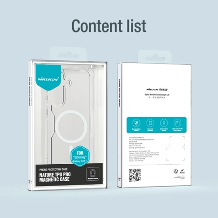 Nillkin Nature Pro armored case with a magnetic ring for Samsung Galaxy S24+ - white