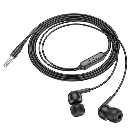 HOCO słuchawki przewodowe Jack 3,5 mm z mikrofonem M124 białe