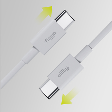 Allity kabel AUC-03 USB-C - USB-C 2,0 m 60W biały