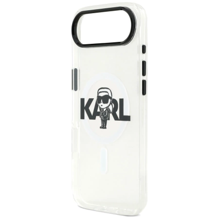 Etui Karl Lagerfeld IML Karl Sketch Logo MagSafe do iPhone 17 Air - przezroczyste