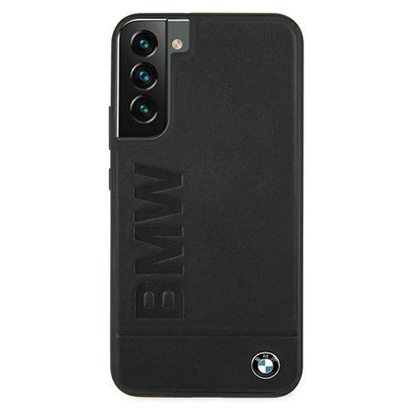 Case BMW BMHCS22MSLLBK S22 + S906 black / black hardcase Signature Logo Imprint