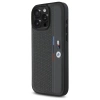 Etui BMW M Perforated Tricolor Detail Line na iPhone 16 Pro Max - ciemnoszare