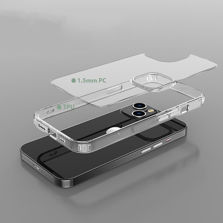 Etui IPHONE 12 / 12 PRO Tech-Protect Flexair Hybrid transparentne