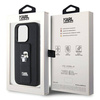 Karl Lagerfeld nakładka do iPhone 14 Pro 6,1&quot; KLHCP14LGSAKCPK HC GRIPSTAND SAFFIANO KC PINS czarna