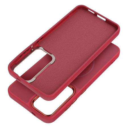 Futerał FRAME MAG COVER kompatybilny z MagSafe do SAMSUNG S25 PLUS magenta
