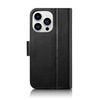 iCarer Wallet Case 2in1 iPhone 14 Pro Leather Flip Cover Anti-RFID black (WMI14220726-BK)