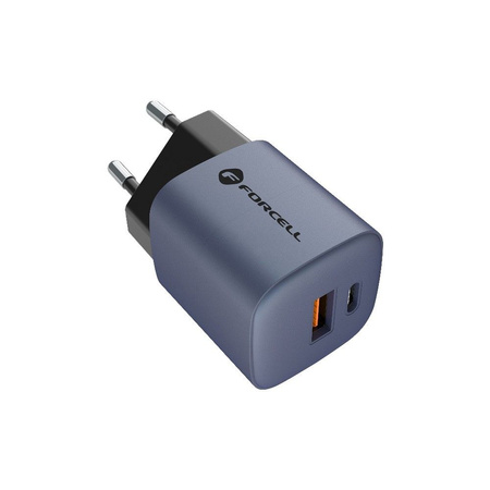 Forcell F-Energy Ładowarka Sieciowa GaN - 33W z portami: USB C i USB A z ładowaniem PD i QC 4.0