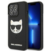 Karl Lagerfeld KLHCP13LCH3DBK 13 Pro / 13 6,1 &quot;schwarz / schwarzes Hardcase 3D Rubber Choupette