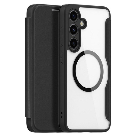 Dux Ducis Skin X Pro case for Samsung S24+ with magnetic ring and flap - black
