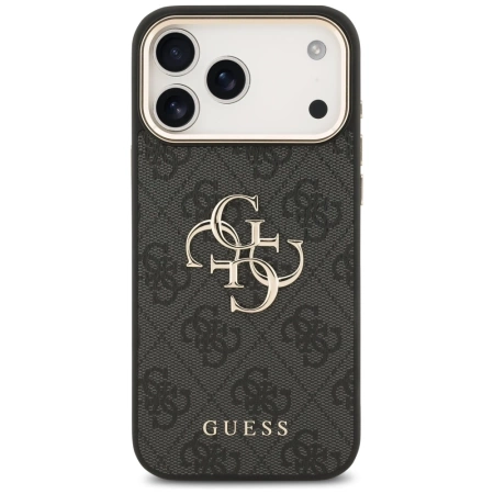 Etui Guess 4G Big 4G Classic Logo na iPhone 17 Pro Max - czarno-złoty