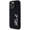 Oryginalne Etui IPHONE 14 PRO MAX Karl Lagerfeld Hardcase Silicone Metal Script Logo czarne