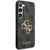 Oryginalne Etui GUESS Hardcase GUHCS24M4GMGGR do Samsung S24 Plus (Leather 4G Metal Logo / czarny)