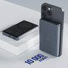 Allity power bank bezprzewodowy APB-300 PD QC 20W 10000 mAh szary magnetyczny