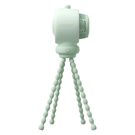 Jisulife Kinderwagenventilator Life2S, 5000 mAh, mit flexiblen Beinen, Schreibtisch, Kinderwagen, Filter, Grün