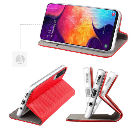 Etui Smart Magnet do Huawei Honor 70 czerwone