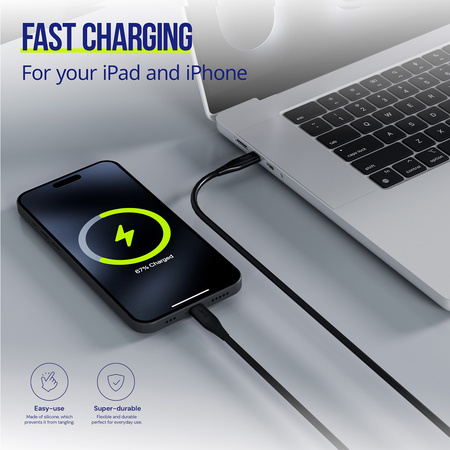 Allity kabel AUC-02 USB-C - USB-C 1,0 m 60W czarny