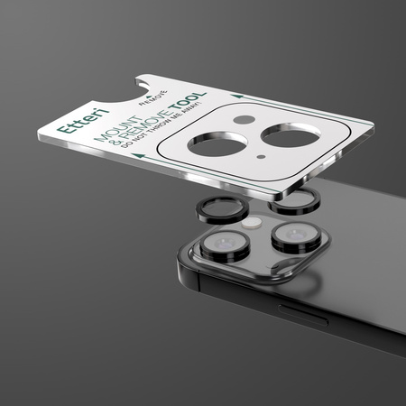 Etteri szkło na aparat do iPhone 15 / 15 Plus czarny