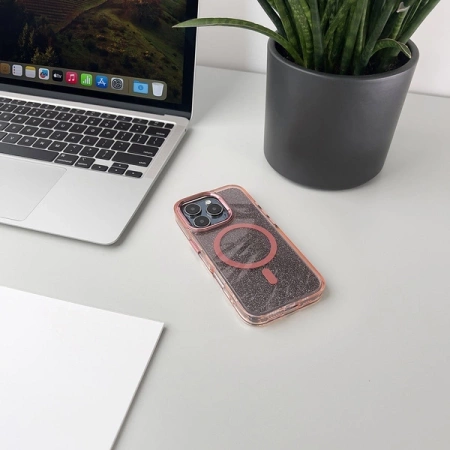 Glitter Case mit MagSafe für Samsung Galaxy A26 5G - Rosa