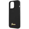 Guess GUHCP13XLSLMGBK iPhone 13 Pro Max 6,7" schwarz/schwarzes Hardcase Silikon Script Gold Logo
