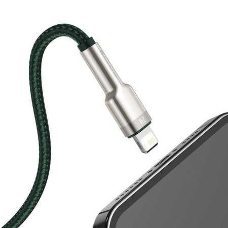 Baseus Cafule Series Metal Data Cable USB to IP 2.4A 1m Green