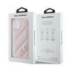 Karl Lagerfeld KLHCP15MPQDSMGP iPhone 15 Plus / 14 Plus 6.7" różowy/pink hardcase Diagonal Quilted Script