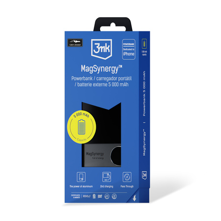 3MK MagSynergy Powerbank 5000mAh z funkcją ładowania bezprzewodowego MagSafe