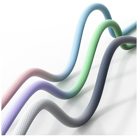 Kabel USAMS Bicolor Series SJ756 PD 60W USB-C/USB-C 1.2m niebiesko różowy