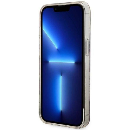 Guess GUHMP14MHCFWSP iPhone 14 Plus 6.7" różowy/pink hardcase Flower MagSafe