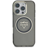 Original Handyhülle IPHONE 16 PRO MAX Guess IML Metal Mountain Logo MagSafe schwarz