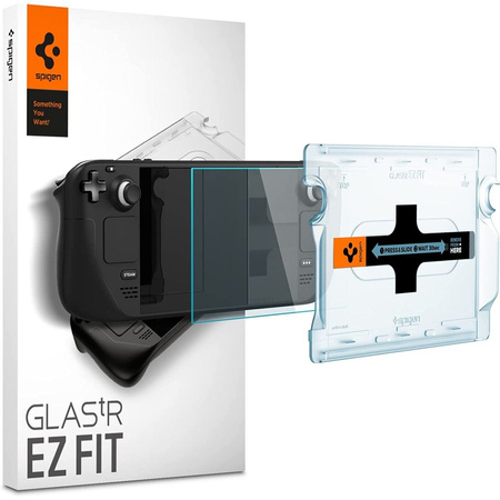 GEHÄRTETES GLAS Spigen GLAS.TR „EZ FIT“ DAMPFDECK KLAR