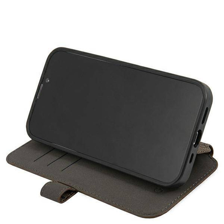 Guess etui do iPhone 13 Pro / 13 6,1" GUBKP13L4GMGBR brązowy book case 4G Big Metal Logo