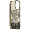 Karl Lagerfeld Liquid Glitter Choupette Logo MagSafe iPhone 17 Case - Black