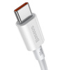 Baseus Superior kabel przewód USB Typ C - USB Typ C szybkie ładowanie Quick Charge / Power Delivery / FCP 100W 5A 20V 1m biały (CATYS-B02)