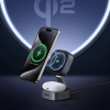 Ugreen W702 3in1 inductive charger with MagSafe / Qi2 and USB-C port for phone / headphones - black