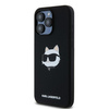 Oryginalne Etui KARL LAGERFELD hardcase Silicone Choupette Head MagSafe KLHMP15LSCHPPLK do Iphone 15 Pro Czarny