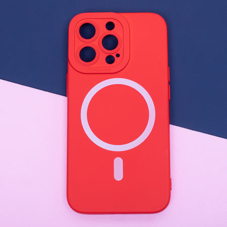 Nakładka Silicon Mag do iPhone 16 Pro Max 6,9&quot; czerwona