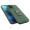Ring Case silicone case with finger grip and base for Xiaomi Poco M4 Pro 5G red
