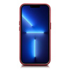 iCarer Case Leather genuine leather case cover for iPhone 14 Plus red (MagSafe compatible)