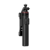 Selfie stick WC12YDS 1.3m aluminum alloy telescopic tripod with dual lamp and phone holder - black