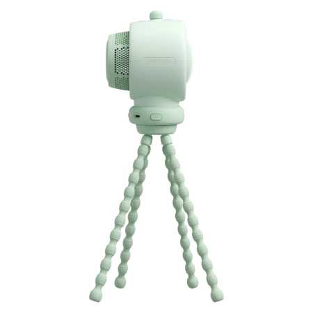 Jisulife Kinderwagenventilator Life2S, 5000 mAh, mit flexiblen Beinen, Schreibtisch, Kinderwagen, Filter, Grün