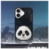 Nimmy etui iPhone 16 6.1" czarny/black    Big Eyed Pet 2.0 Panda