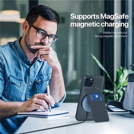 DUX DUCIS Rafi II Mag - etui back cover z podstawką kompatybilne z MagSafe do iPhone 15 Plus