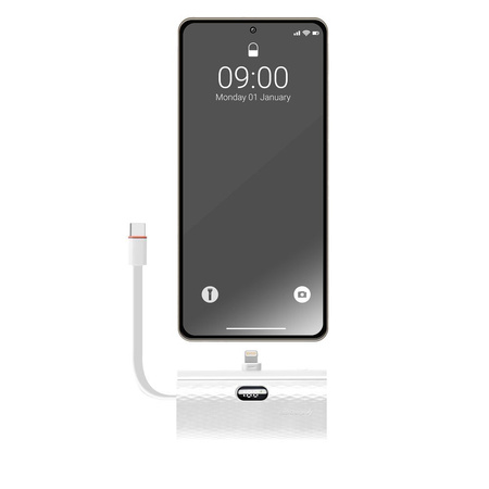 FORCELL Powerbank F-Energy Power Plug F5K3 5 000mAh z wbudowanym złączem do Lightning 8-PIN PD 20W biały